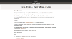 Desktop Screenshot of paszt.hu